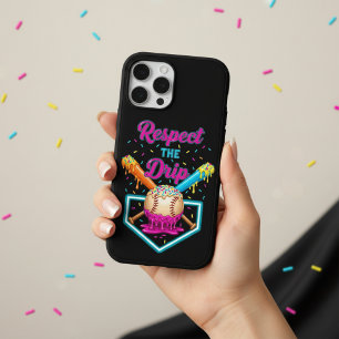 Coque iPhone 15 Pro Conception de crème glacée de baseball qui fond Ba