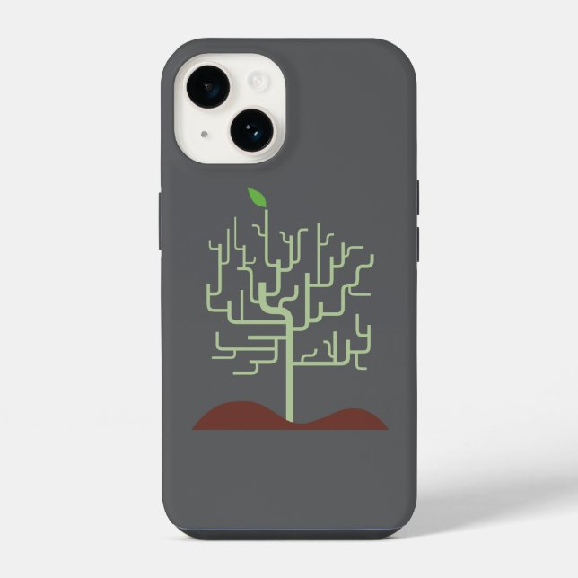 Coque iPhone Conception de croissance métamorphose symbolique  (Verso)
