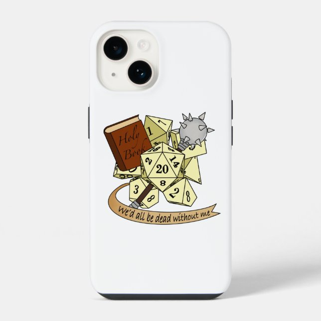 Coque iPhone Conception de Dés de Clerc (Verso)