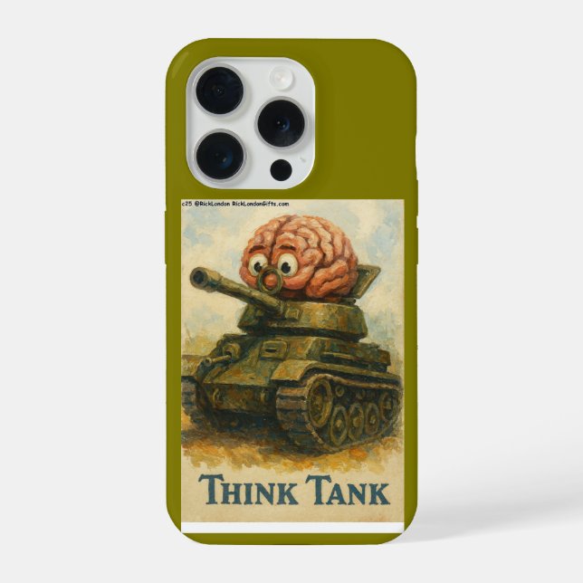 Coque iPhone Conception de dessin animé de char de combat fanta (Verso)