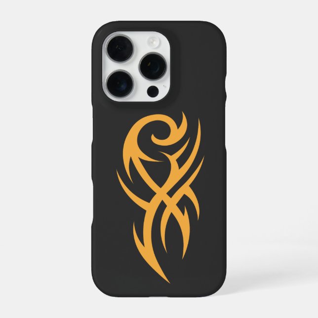 Coque iPhone Conception de dessin linéaire inspirée de tatouage (Verso)