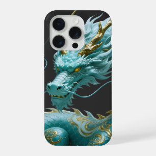 Coque iPhone 15 Pro Conception de fantasy artistique de dragon vert do