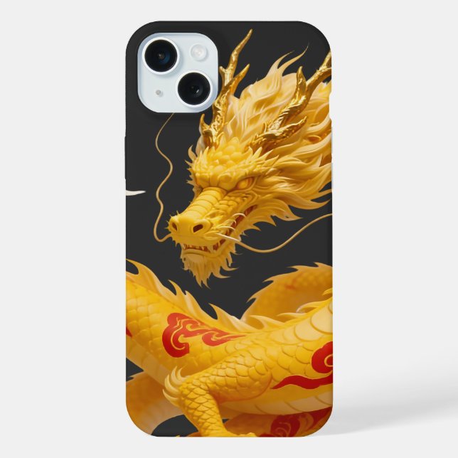 Coque iPhone Conception de fantasy artistique du dragon rouge d (Verso)