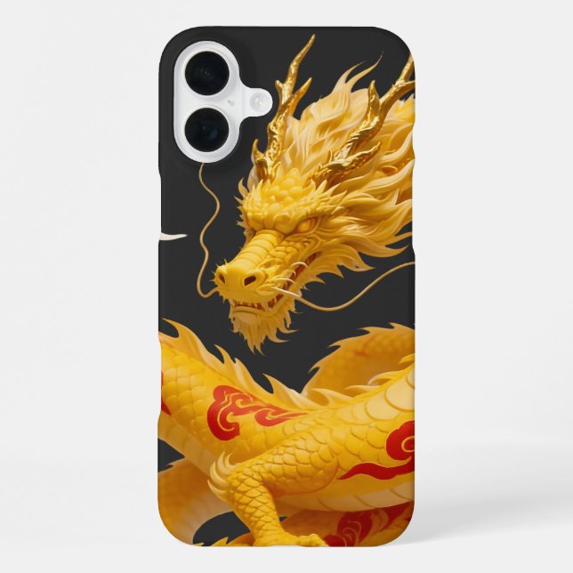 Coque iPhone Conception de fantasy artistique du dragon rouge d (Verso)