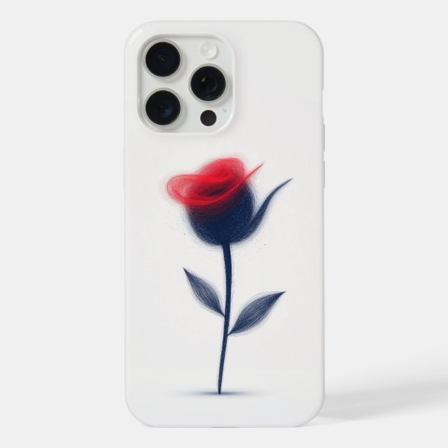 Coque iPhone Conception de fleurs abstraites (Verso)
