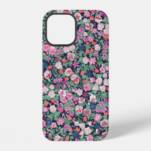 Coque iPhone 12 Conception de fleurs printanières. Motif floral sa