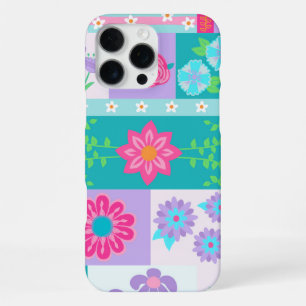 Coque iPhone 16 Pro Max Conception de fleurs vibrantes en fleurs