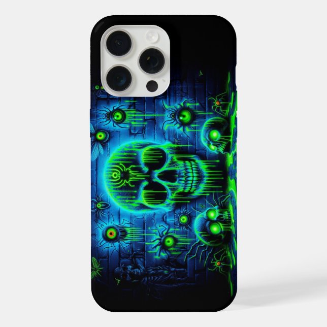 Coque iPhone Conception de graffiti à la lumière noire (Verso)