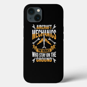 Etui iPhone 13 Conception de héros mécanicien d'avion pour homme