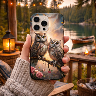 Coque iPhone 15 Pro Conception de hibou majestueuse