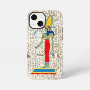 Etui iPhone 13 Mini Conception de hiéroglyphes de déesse égyptienne an