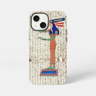 Etui iPhone 13 Mini Conception de hiéroglyphes de déesse égyptienne an