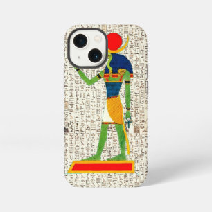 Etui iPhone 13 Mini Conception de hiéroglyphes de dieu égyptien antiqu