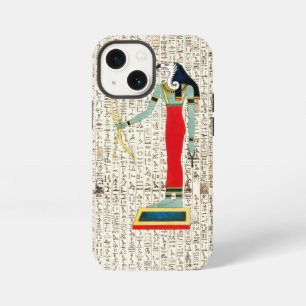 Etui iPhone 13 Mini Conception de hiéroglyphes du dieu égyptien antiqu
