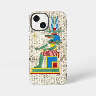 Etui iPhone 13 Mini Conception de hiéroglyphes du dieu égyptien antiqu