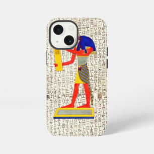 Etui iPhone 13 Mini Conception de hiéroglyphes du dieu égyptien antiqu