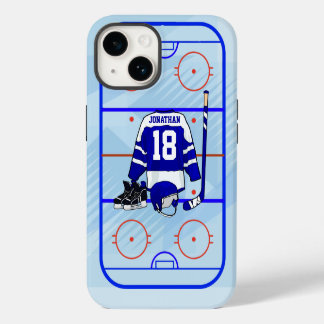 Coque Pour iPhone 14 Conception de hockey sur glace personnalisée