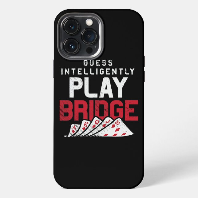 Coque iPhone Conception de jeu de cartes de bridge pour jouer p (Verso)