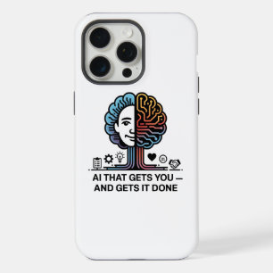 Coque iPhone 15 Pro Max Conception de la technologie du cerveau IA pour le