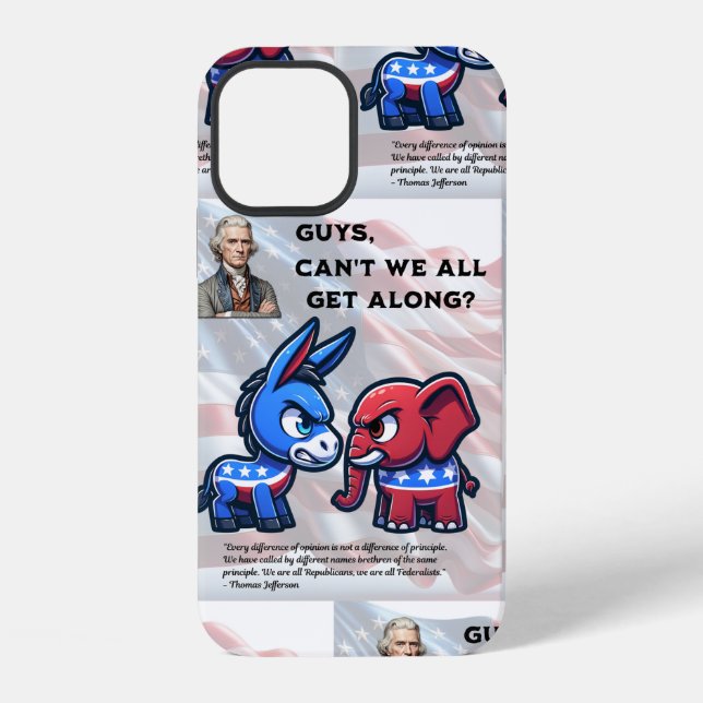Coque iPhone Conception de l'élection On ne peut pas tous s'ent (Verso)