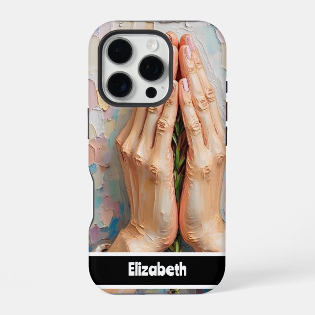 Coque iPhone Conception de main artistique (Verso)