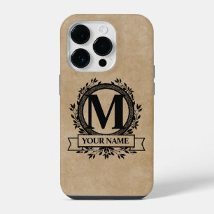 Coque Pour iPhone 14 Plus Conception de monogramme floral