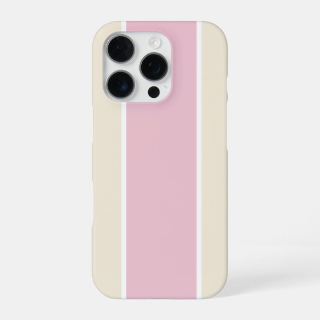 Coque iPhone Conception de motif à rayures verticales de couleu (Verso)