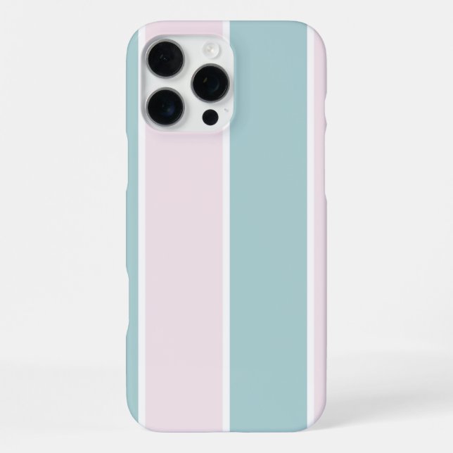 Coque iPhone Conception de motif à rayures verticales de couleu (Verso)