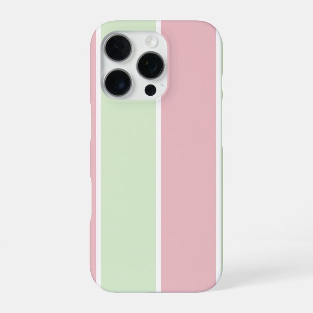 Coque iPhone Conception de motif à rayures verticales de couleu (Verso)