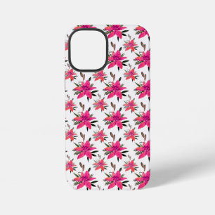 Coque iPhone 12 Mini Conception de motif floral Fleurs roses