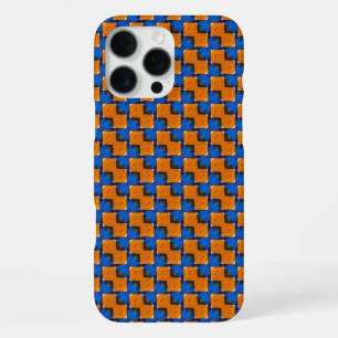 Coque iPhone 16 Pro Max Conception de motif géométrique abstrait en grille