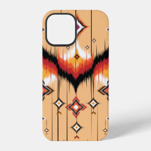 Coque iPhone 12 Conception de motif géométrique ethnique abstrait,