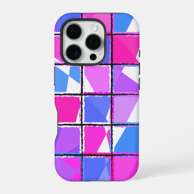 Coque iPhone Conception de Motif géométrique moderne (Verso)
