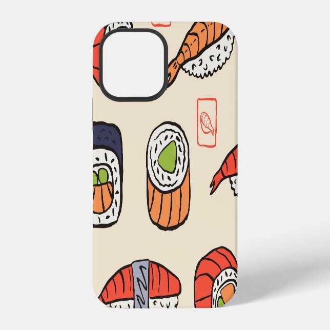 Coque iPhone Conception de motif transparent de nourriture de s (Verso)