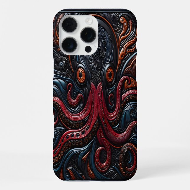 Coque iPhone Conception De Pieuvre Infinée Avec Tentacles De Fr (Verso)