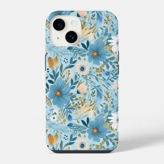 Coque iPhone Conception de prairie de marais (Verso)