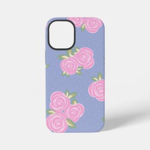 Coque iPhone 12 Mini Conception de rose antique romantique