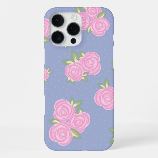 Coque iPhone Conception de rose antique romantique (Verso)
