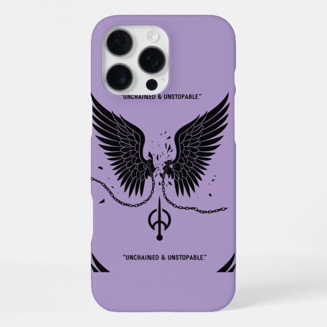 Coque iPhone Conception de serpent et d'aile stimulante (Verso)
