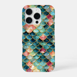 Coque iPhone 16 Pro Conception de sirène scintillante - Fantaisie océa