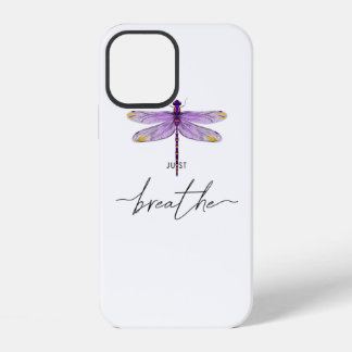 Coque iPhone 12 Conception de tatouage de libellule juste Dandelio