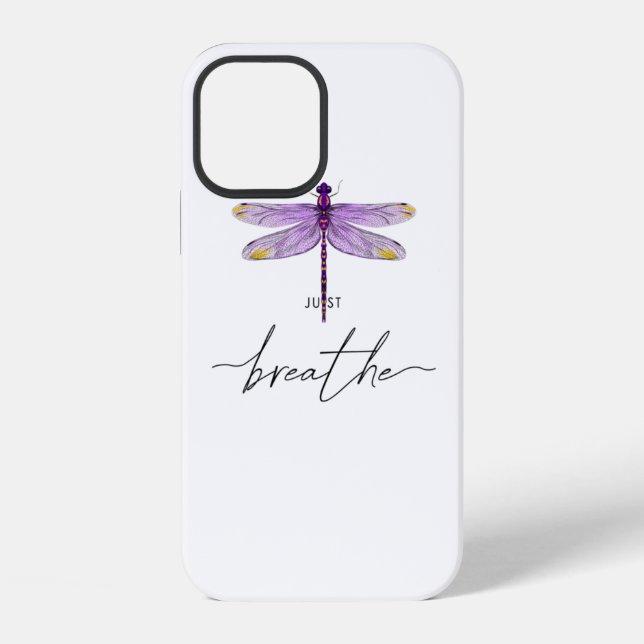 Coque iPhone Conception de tatouage de libellule juste Dandelio (Verso)