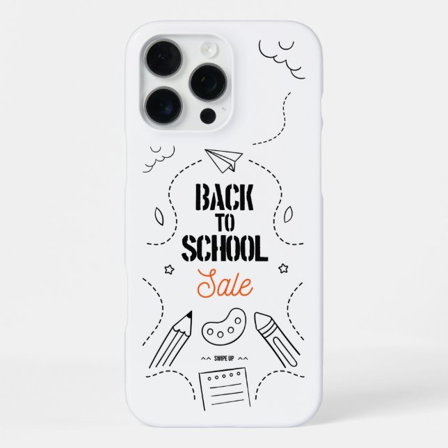 Coque iPhone Conception de typographie de rentrée scolaire (Verso)