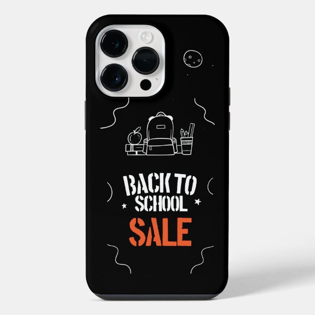 Coque iPhone Conception de typographie de rentrée scolaire (Verso)