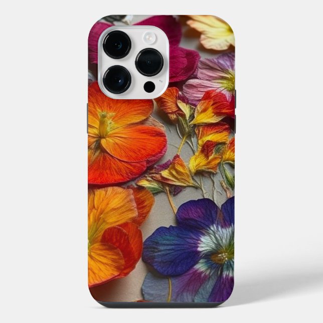 Coque iPhone Conception des fleurs (Verso)
