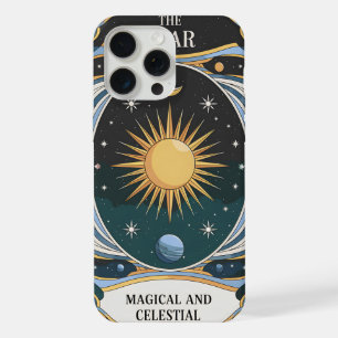 Coque iPhone 15 Pro Max Conception d'étoile céleste magique et de lune cos