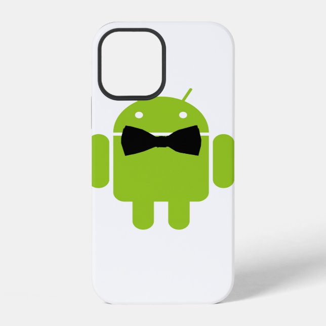Coque iPhone Conception d'icône de robot Android de style forme (Verso)