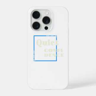 Coque iPhone 15 Pro Conception d'iPhones à la confiance discrète migno