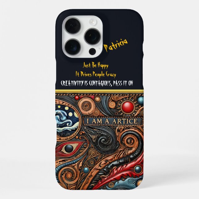 Coque iPhone Conception d'œil créative avec des couleurs vives (Verso)