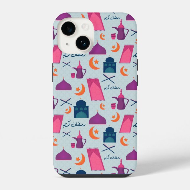 Coque iPhone Conception festive de Ramadan islamique (Verso)